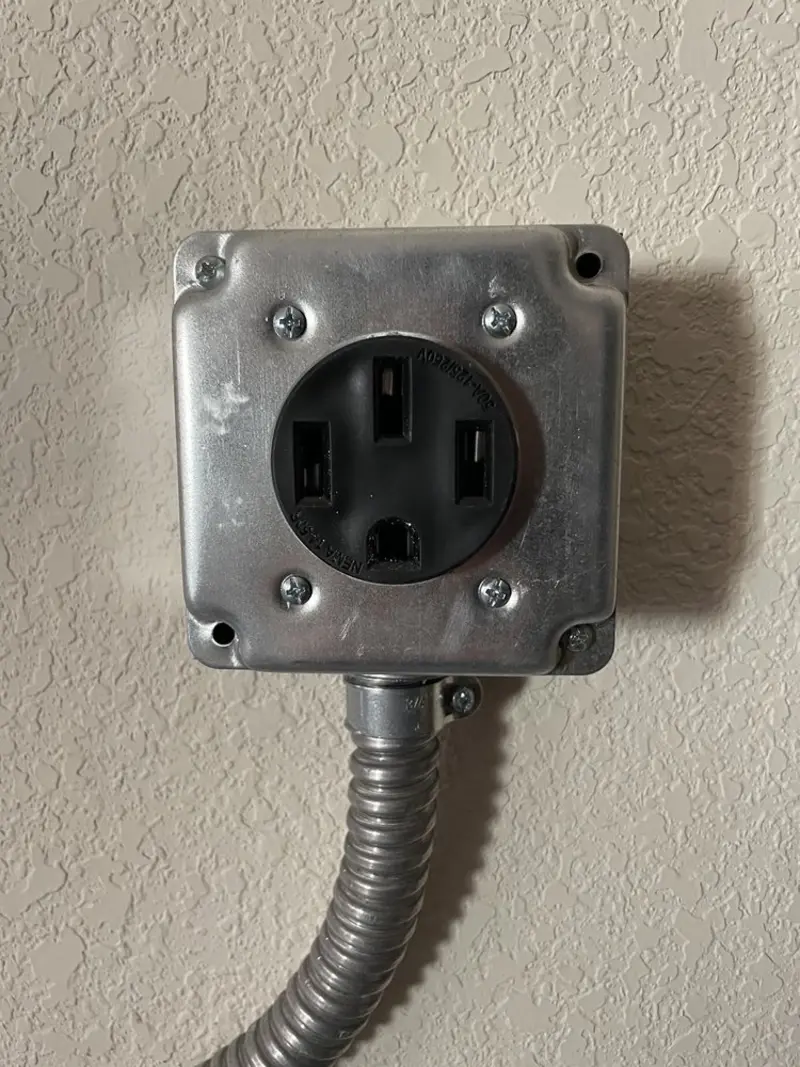 NEMA 14-50 outlet installed for Smart Home Electrical in Bellville